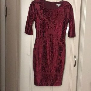 Burgundy dress